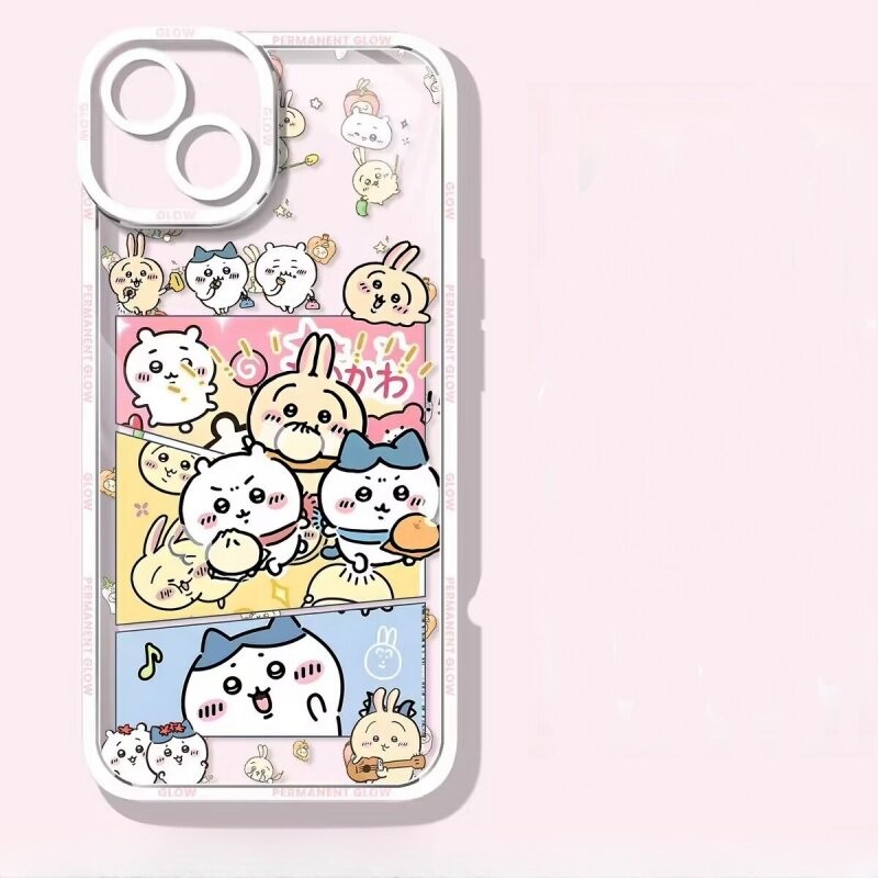 Ốp Lưng Cho OPPO Reno 13 5G 11 12 13 Pro 5G 11F 12F 13F 8T A3 Pro A3X 5G Vỏ Chiikawas Hoạt Hình Anime Mềm Trong Suốt Bảo Vệ Camera Silicon Chống Sốc