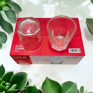 Combo 6 ly thủy tinh 8 cạnh hàng PCD22001 305ml - Trường An VN