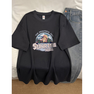 2025 Mới Phong Cách Hàn Quốc Mới 100% Cotton Unisex Tay Ngắn Oversize Áo In Hình Nam Plus Size 5XL Tee Rời Nữ Cổ Tròn Áo
