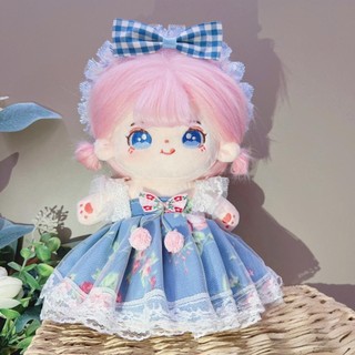 Okcatzone 20CM Cotton Búp Bê Rompers Hoạt Hình Sang Trọng Búp Bê Thay Thế Trang Phục Gothic Đầm Chơi Phụ Kiện Nhà Ngọt Mini Quần Áo D8N2