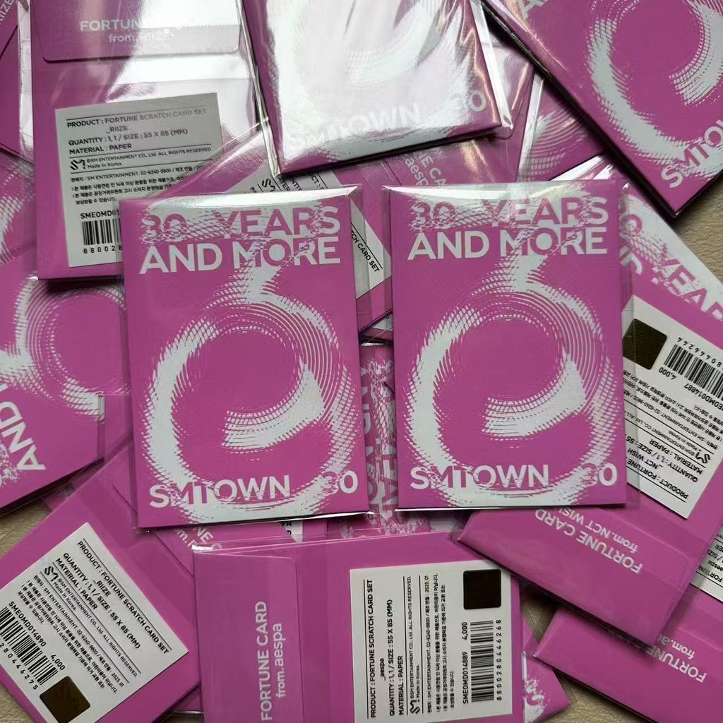 Thẻ ảnh SMTOWN 2025 RIIZE NCT æspa MD Fortune Scratch