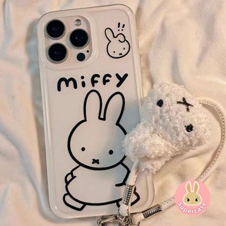 Vỏ Thỏ Dễ Thương Cho Redmi Note 14 13 12 Turbo 4 3 11T 11 10 Pro Plus 5G Vỏ Điện Thoại Mềm Chống Sốc Có Dây Đeo Mặt Dây Chuyền Sang Trọng