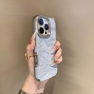 Ốp điện thoại di động họa tiết núi tuyết mạ điện sang trọng cho iPhone16 15 14 13 12 11 Pro Max chống sốc bảo vệ camera chống vân tay
