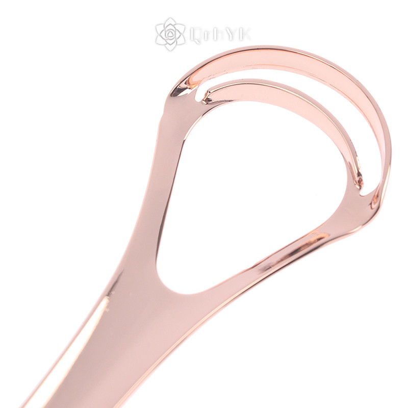 Qrhyk Dụng cụ cạo lưỡi hai lớp bằng thép không gỉ Dụng cụ làm sạch lưỡi miệng Bàn chải mới