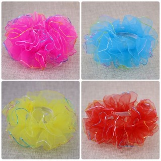 Dây Chun Buộc Tóc Cho Bé Gái Biểu Diễn Văn Nghệ Nhiều Màu Dễ Thương HaminStore