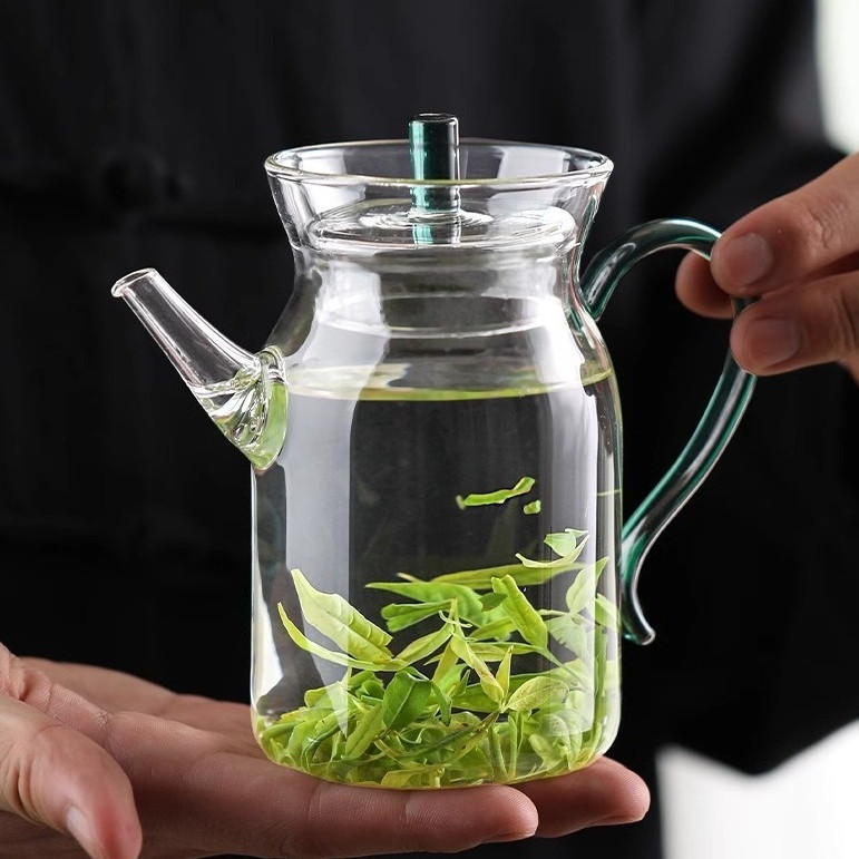 Ấm Thủy Tinh Pha Trà Có Lưới Lọc Ở Vòi (Dung tích 400 ml)