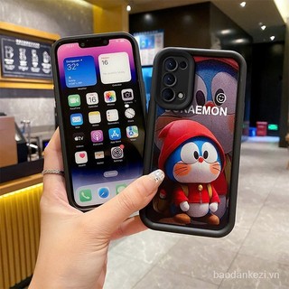 Ốp lưng Oppo reno4, ốp lưng Oppo reno5, ốp điện thoại di động màu đen dễ thương Z57O