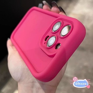 Ốp HỒNG Nóng Cho Realme C67 C55 C53 C51 C35 C33 C33S C31 C30 C30S C25 C12 C25S C21Y C25Y C21 C20 C11 C15 9 Pro Plus 9i Vỏ Điện Thoại Silicon Cảm Giác Da Ngọt Ngào Hot Girl Bìa Mềm