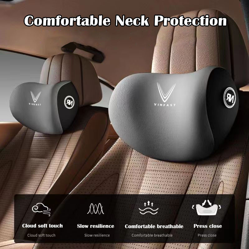 [Công thái học] Vinfast Memory Cotton Tựa đầu ghế ô tô Phụ kiện trang trí ô tô mềm mại và thoải mái cho VF 8 VF 9 VF E34 Lux A Fadil President SA VF E34