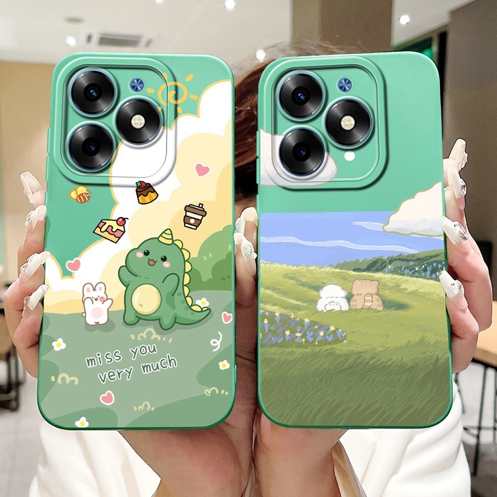 Ốp lưng KI7 Tecno Spark 10 Pro Vỏ silicon chống sốc thời trang sơn dễ thương Vỏ điện thoại Techno Spark 10 Pro