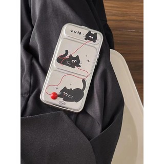 Ốp Điện Thoại Mèo Đen Dễ Thương Cho Iphone11 12promax 12 13 14 15 pro max Vỏ Mềm 14promax 15pro tpu case