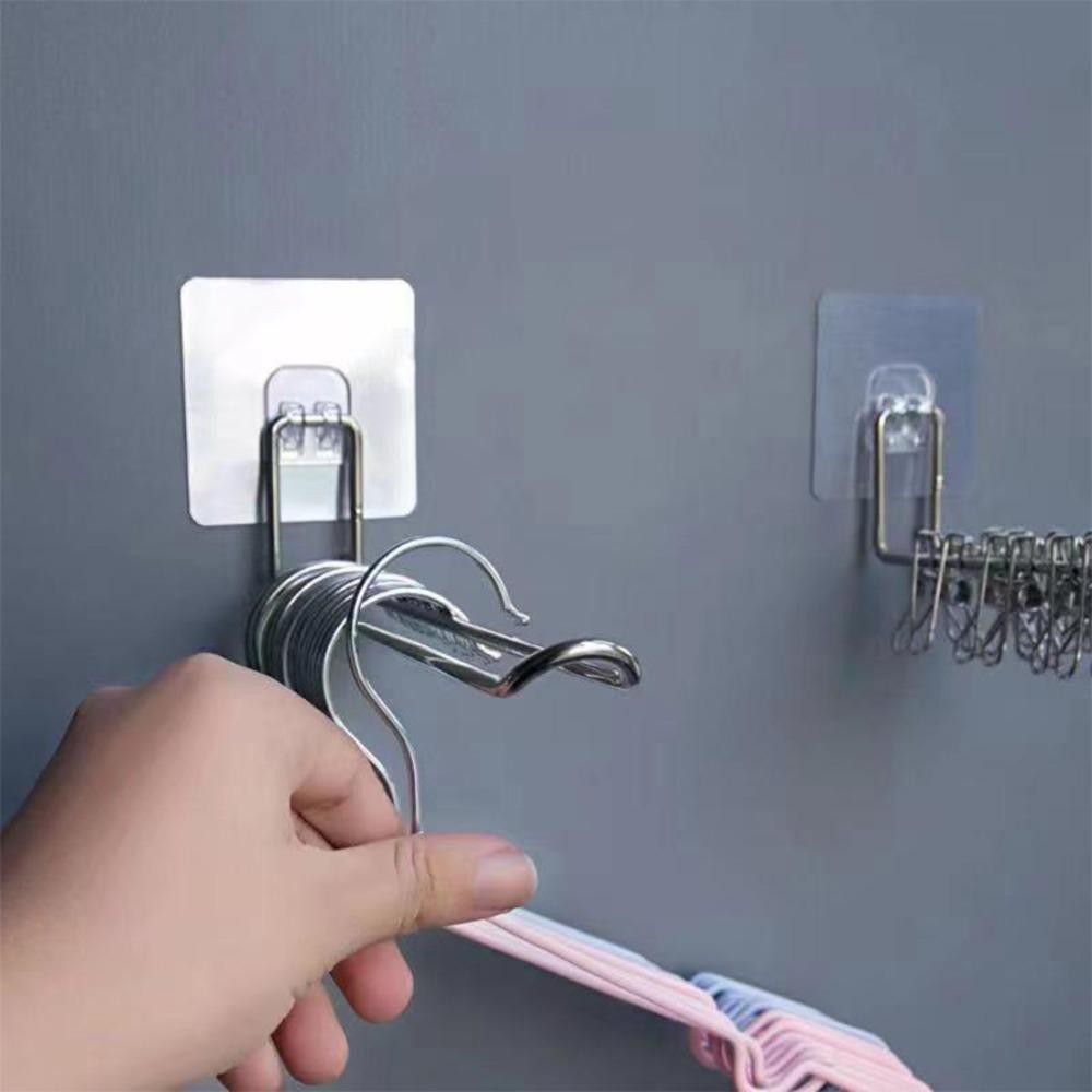 Giá phơi quần áo CHEESELY, Tiết kiệm không gian Móc treo bằng thép không gỉ, Thời trang Không đục lỗ Móc may có thể gập lại