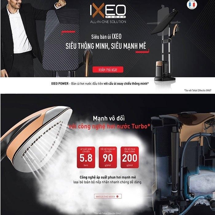 Bàn ủi hơi nước đứng Tefal IXEO Power QT2020E0 1.1L - Công suất 2170W - Bảo hành chính hãng 24 tháng