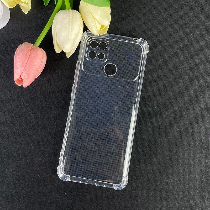 Ốp lưng Poco C40 silicon trong suốt dẻo cao cấp chống sốc viền vuông bảo vệ cam điện thoại toàn diện