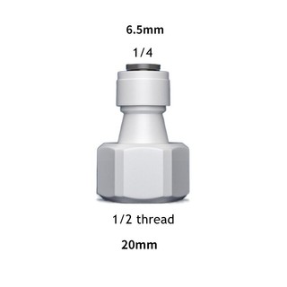 Thẳng RO Lắp Nước 17 Loại Nam Nữ Chủ Đề 1 / 4 3 / 8 Khớp Nối Ống PE Đầu Nối Ống Lọc Nước Ngược Thẩm thấu Phần