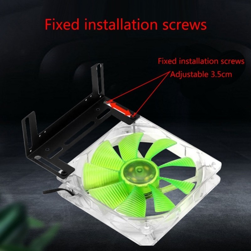 OXXGGKAO Dễ dàng loại bỏ Quạt làm mát Giá đỡ có vít cho quạt vỏ PC Bộ nhớ