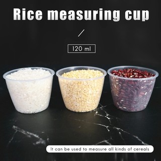 Nồi Điện Nhựa 120ml Cốc Đo Cơm 2 Chiếc Trắng Trong Suốt
