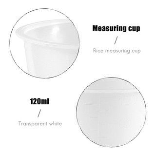 Nồi Điện Nhựa 120ml Cốc Đo Cơm 2 Chiếc Trắng Trong Suốt