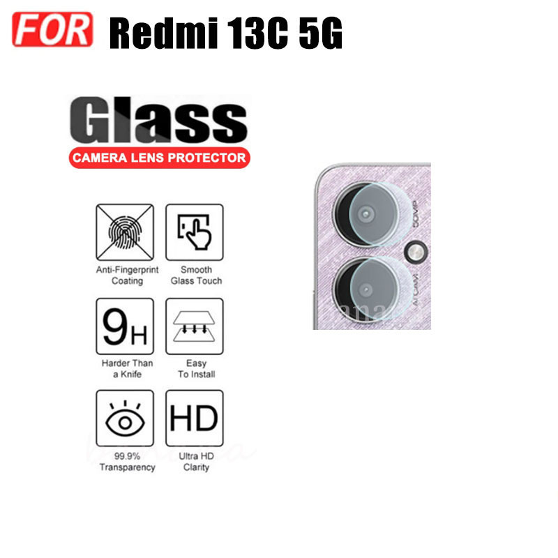 Kính cường lực gốm 3 TRONG 1 Redmi 13C 5G cho Redmi Turbo3 Redmi A3 13C 4G Note 13 Pro 4G 5G Ống kính máy ảnh Kính bảo vệ màn hình và phim mặt sau