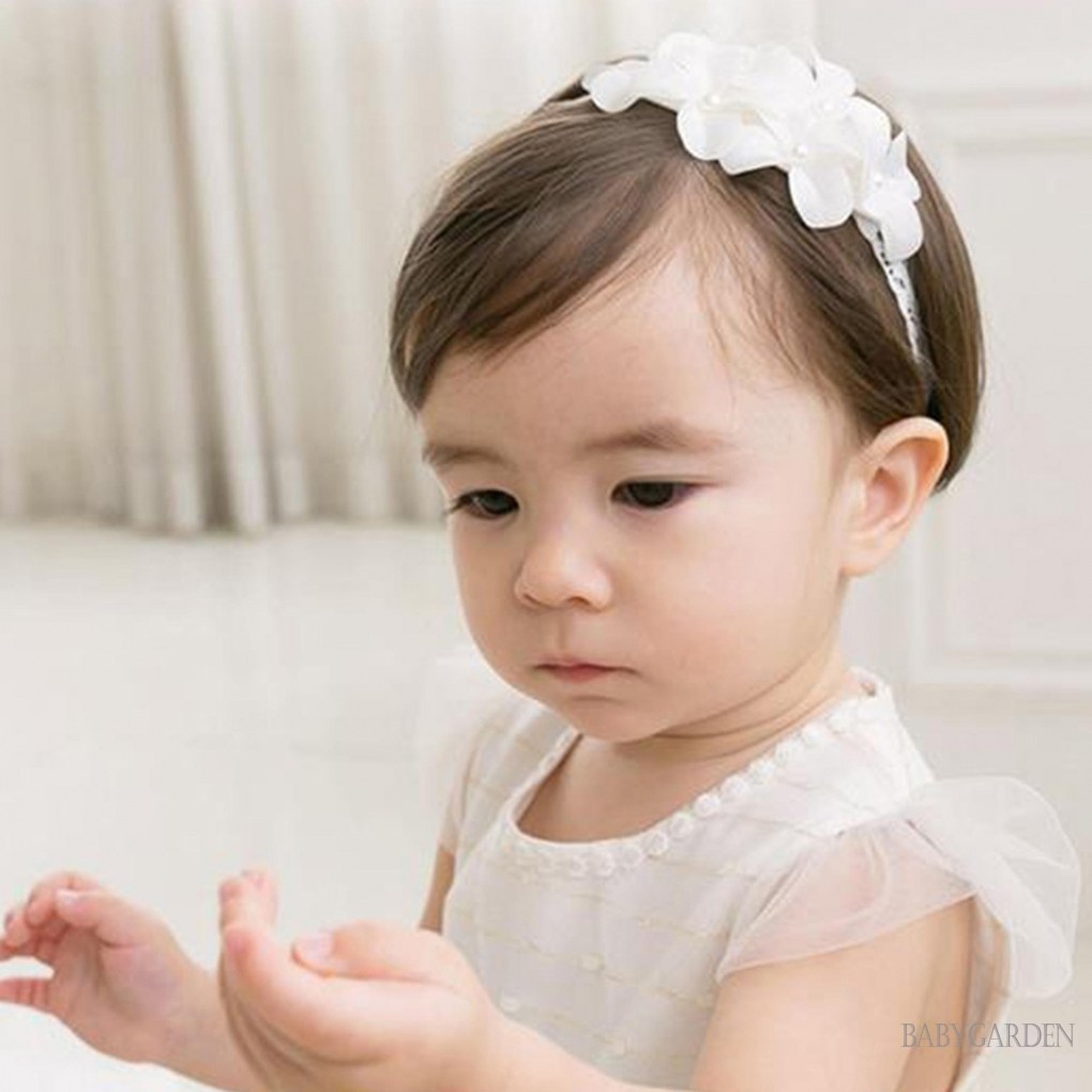 Baga-baby Bé Gái Hoa Băng Đô Mềm Mại Dễ Thương Hoa Co Giãn Tóc Cho Bé Sơ Sinh Phụ Kiện Tóc