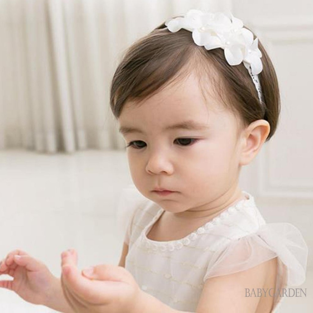 Baga-baby Bé Gái Hoa Băng Đô Mềm Mại Dễ Thương Hoa Co Giãn Tóc Cho Bé Sơ Sinh Phụ Kiện Tóc