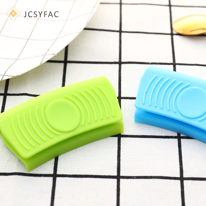 Jcsyfac 1 Chiếc Silicone Tay Cầm Nóng Giá Đỡ Nồi Cho Gang Skillets Chảo Grip Bao Mới