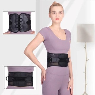 Dụng cụ chỉnh sửa tư thế SMILE, Hỗ trợ kéo lùi đôi Nylon, An toàn thể thao Có thể điều chỉnh thắt lưng màu đen Hỗ trợ Corset Unisex