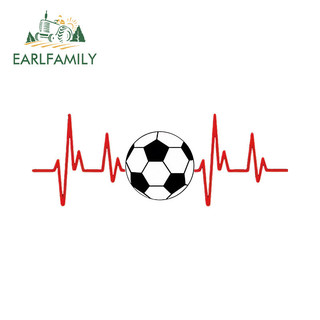 EARLFAMILY 13cm World Cup Bóng Đá Điện Tâm Đồ Dễ Thương Nhãn Dán Xe Hơi Cá Tính Chống Nắng Xe Tải Xe Máy Gương Chiếu Hậu Vinyl Đề Can Trang Trí Chống Trầy Xước