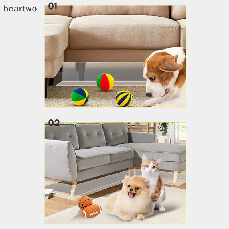 < Beartwo > Dưới Ghế Chặn Đồ Chơi PVC Chống Thấm Nước Trong Suốt Đáy Giường Cho Khoảng Cách Ốp Lưng Bảo Vệ Nội Thất Thú Cưng Bách Ngăn Ban Đẹp