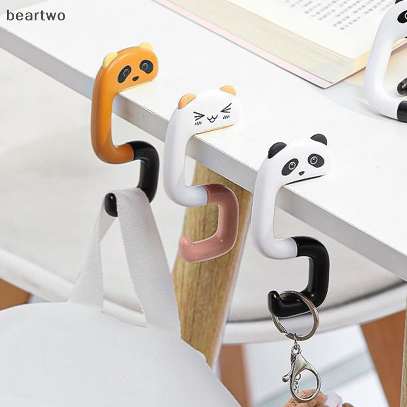 < Beartwo > Du Lịch Túi Nhựa Di Động Dễ Thương Móc Treo Trang Trí Bàn Ví Túi Móc Treo Tường Giá Đỡ Túi Xách Móc Treo Đẹp