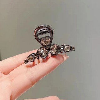 Mauropoli [Sẵn Sàng] Kẹp Tóc Cỏ Ba Lá Tinh Tế Nữ Cao Cấp Kẹp Cá Mập Kích Thước Nhỏ Kẹp Tính Khí Đầu Lưng Kẹp Tóc Nửa Tie