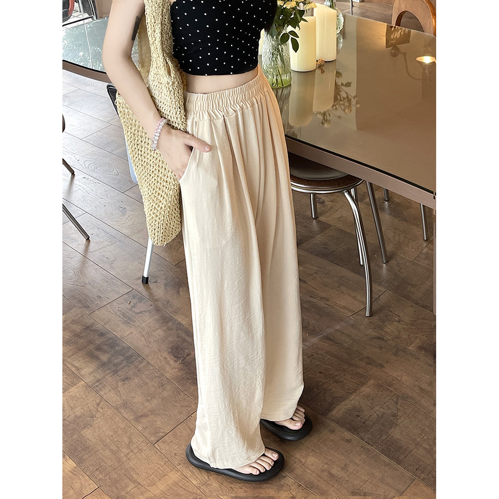 Suxi Retro Thời Trang Thường Ngày Mùa Hè Mới Đa Năng Cao Cấp Quần Rời Nữ 240615