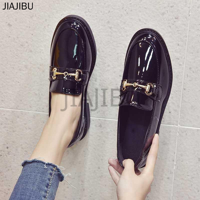 Size 34-46 Giày Da Đế Dày Đế Dày Phong Cách Anh Quốc Giày Nữ Cỡ Lớn 45 Giày Da Sáng Chế Đầu Tròn Chống Trượt 44 Korean Fashion Platform Mary Jane Shoes 43 Giày Đi Học Màu Đen Nhật Bản 42 Retro Casual Lolita Doll Shoes Giày Lười Cosplay Giày Khiêu Vũ