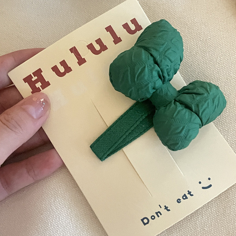 Kẹp tóc nơ màu Macaron cho bé gái Hàn Quốc