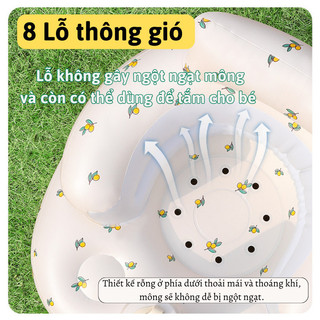 Ghế Bunnies House Cho Bé Tập Ngồi Bơm Hơi Siêu Thoáng Chống Lật Vững Chắc