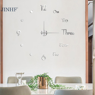 Jinhf 1Pc 3D Đồng Hồ Treo Tường Gương Dán Tường Sáng Tạo DIY Đồng Hồ Treo Tường Thiết Kế Hiện Đại Tắt Tiếng Đồng Hồ Trang Trí Nhà HOT