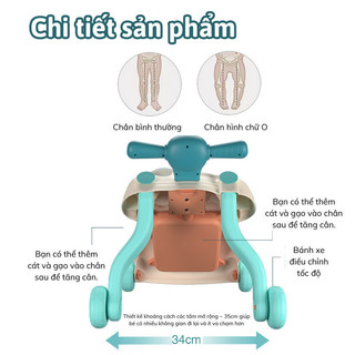 Xe Đẩy Tập Đi Có Nhạc Cho Bé Myd.23, Bánh Chống Trượt An Toàn, Tay Cầm Rộng, Tháo Lắp Dễ Dàng