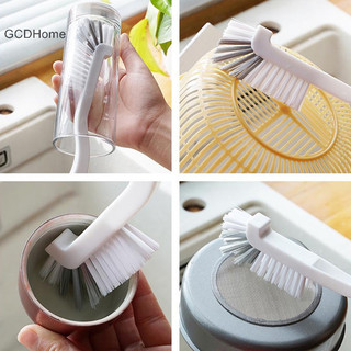 Gcdhome 1/3 Chiếc Bàn Chải Tay Cầm Dài Làm Sạch Chai Thủy Tinh, Ống, Đĩa, Dụng Cụ Nhà Bếp HOT