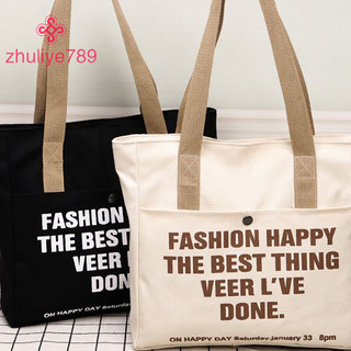 < zhuliye789 > Túi Tote vải dành cho nữ Túi đeo vai đơn dung tích lớn Lớp học sinh Túi đựng máy tính xách tay đi lại Túi xách thông thường