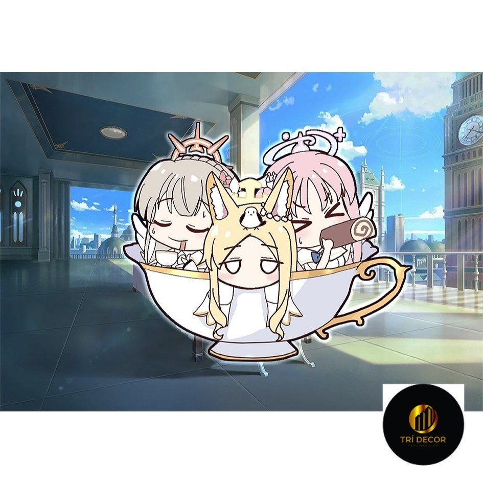 Móc Khóa Keyring 6cm Tea Party (Mika, Nagisa, Seia) Chibi Lưu Trữ Xanh ...