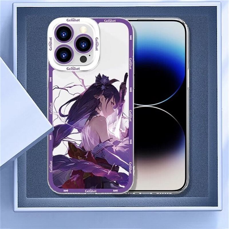 Genshin Impact Beelzebul Raiden Ei Yae Miko Ốp Lưng Cho Redmi Note 14 13 Pro Plus 4G 5G Turbo 4 POCO X7 Pro 14C 13C 13 A3 Ốp Điện Thoại TPU Mềm Trong Suốt Chống Sốc Thời Trang Phim Hoạt Hình