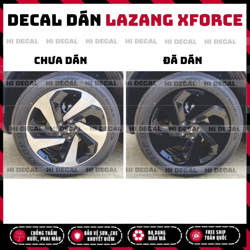 Tem Mâm Xforce, decal dán mâm Xfoce ,tem trang trí cao cấp chống thấm nước, tạo điểm nhấn