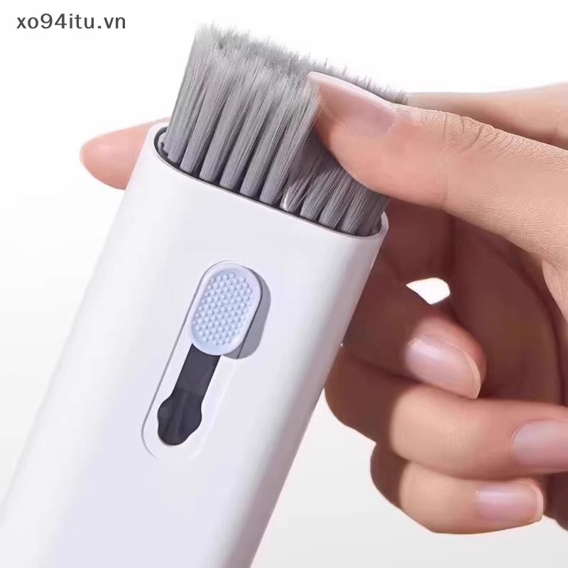 Xoitu 7 Trong 1 Bàn Phím Máy Tính Bộ Bàn Chải Làm Sạch Màn Hình Đa Năng Tai Nghe Vỏ Dụng Cụ Vệ Sinh Chai Clear Ash VN