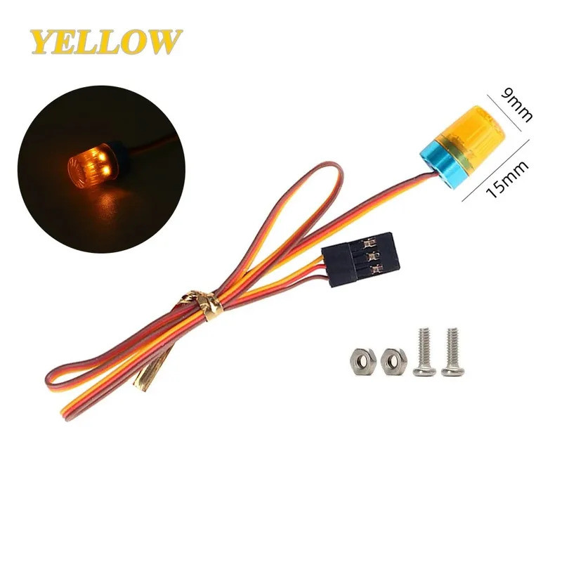 Đèn LED đa chức năng Đèn tròn siêu sáng nhấp nháy Chế độ xoay nhanh chậm cho xe RC HSP Trục