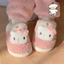 Xixitiao Dép Cotton Hello Kitty Sang Trọng Ấm Áp Thu Đông Nữ Sinh Viên Nhà Phòng Ngủ Thoải Mái