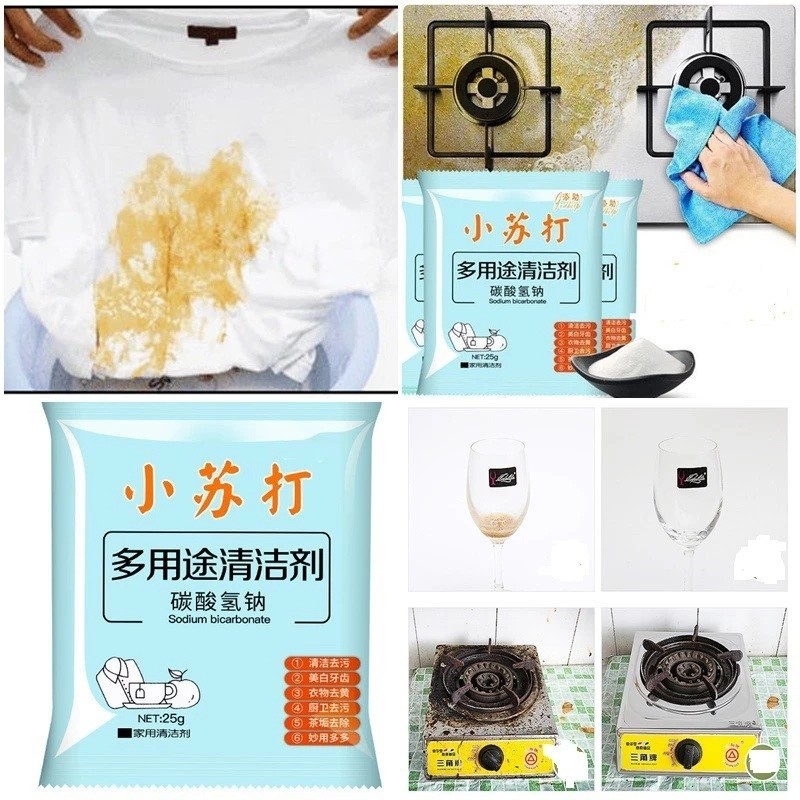 Set 10 Bột Baking Soda gói 25g tiện dụng, đa năng - FE123