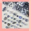 Mới Phong Cách Trung Hoa Xanh Trắng Sứ Mận Hạt Gốm Retro, Vật Liệu Handmade DIY, Vòng Tay Rời Hạt Phụ Kiện