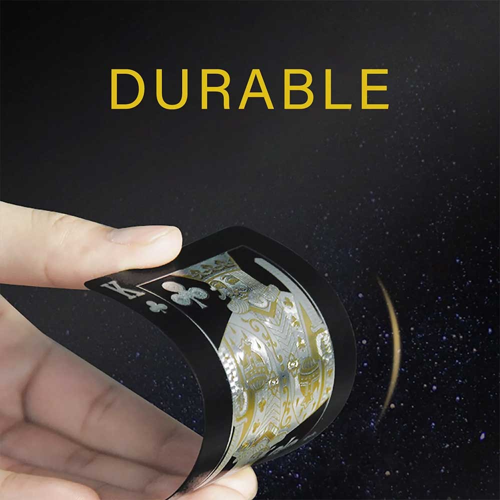 Gold poker Waterproof Plastic Foil Luxury Poker Card Playing Cards Game Card Rose