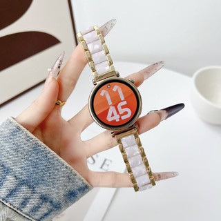 Dây đeo đồng hồ nữ 18mm cho Huawei Watch GT 4 5 41mm Dây nhựa bằng thép không gỉ cho Huawei GT5 Pro 42mm Dây đeo đồng hồ sang trọng Vàng 18