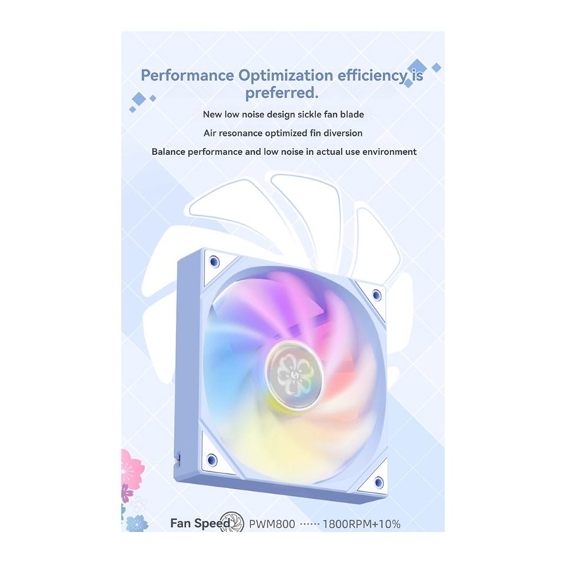 Quạt làm mát PC YESTON YT-120 800-1800 RPM Tốc độ quay A